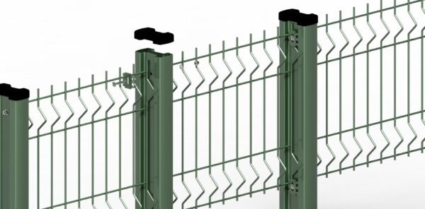 3D wire mesh fences with peach/smi/square shaped posts - Image 3