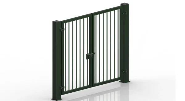 Access Control Gates for pedestrians-Double panel side-hung swing gate