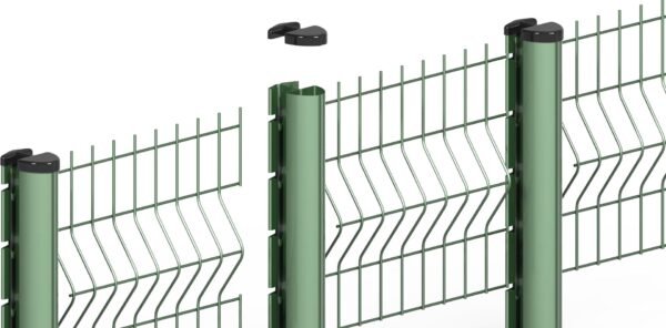 3D wire mesh fences with peach/smi/square shaped posts - Image 2